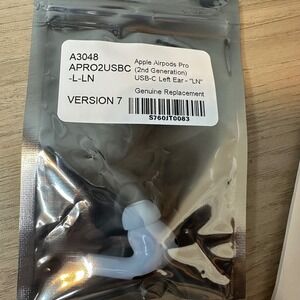 Apple AirPods Pro 2nd Gen USB-C Left Ear Replacement A3048 White Single Earbud
